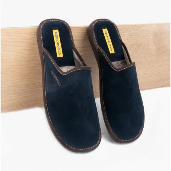 131 (AFELPADO) Mens Mule Slippers Marine