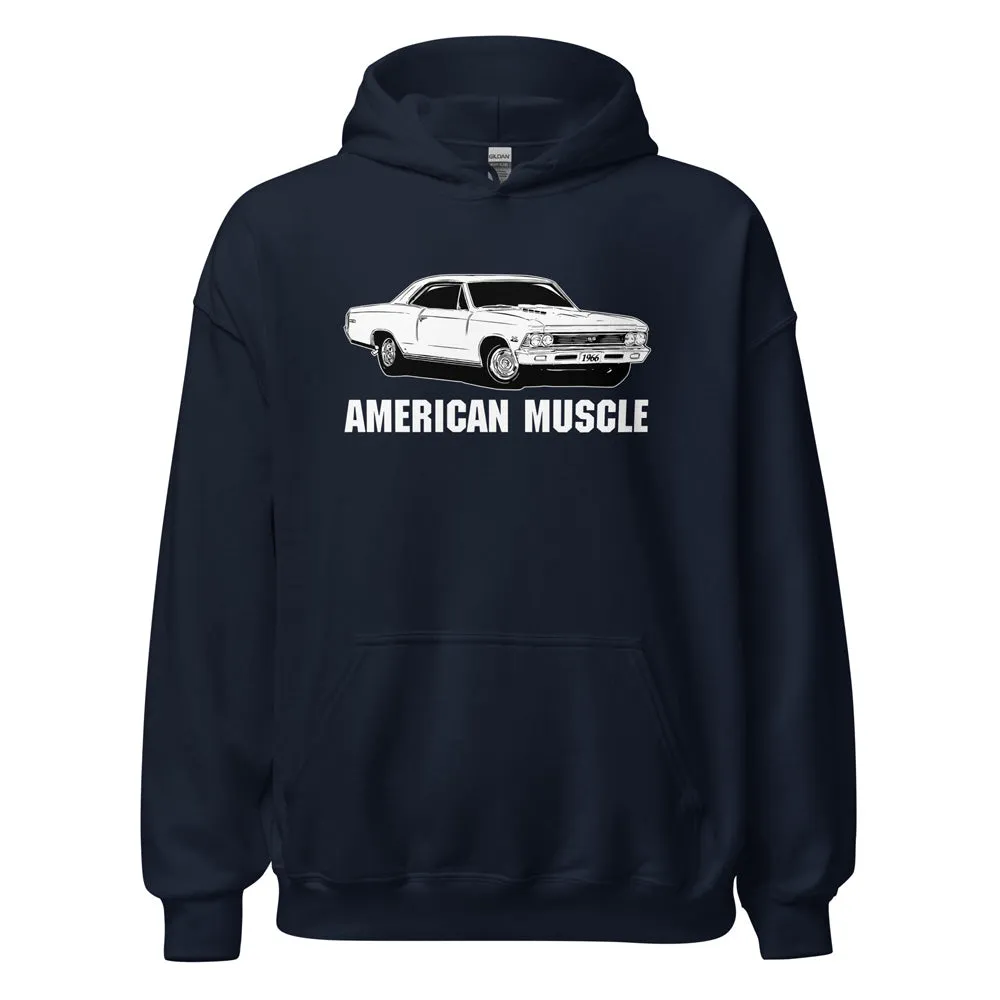 1966 Chevelle Hoodie American Muscle Car Sweatshirt