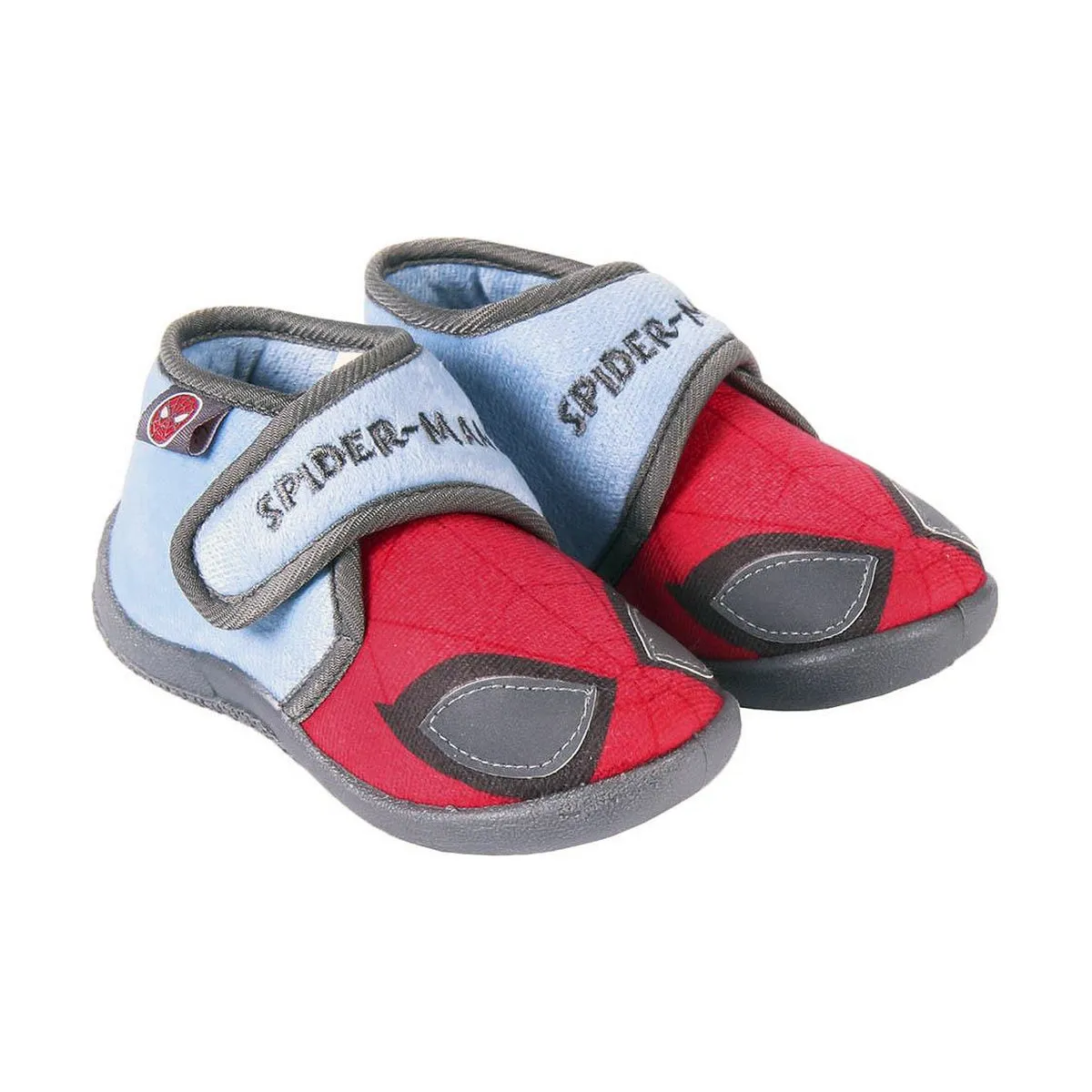 Red and Grey 3D Spider-Man House Slippers