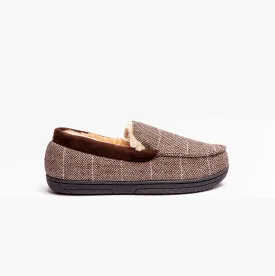 AARON Mens Slippers Brown