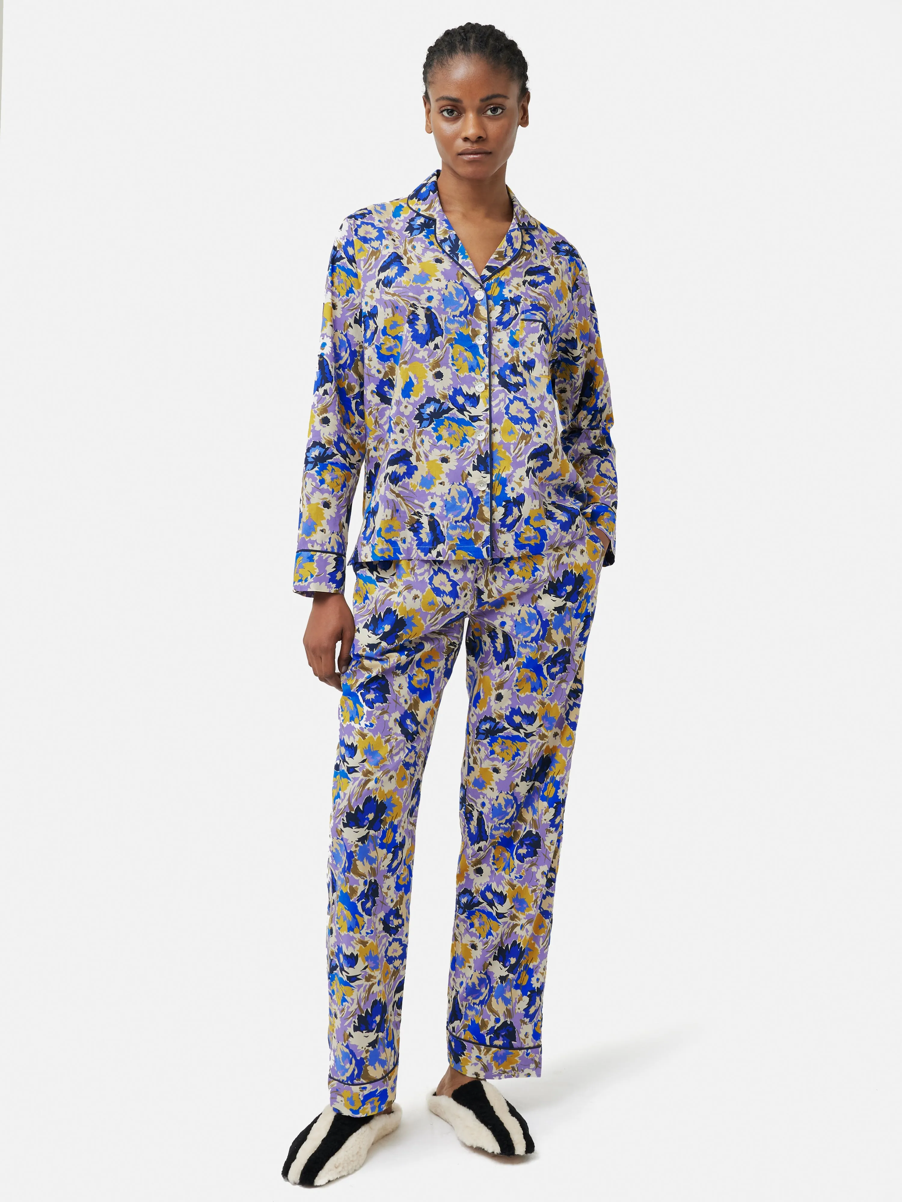 Abstract Meadow Pyjama | Ivory