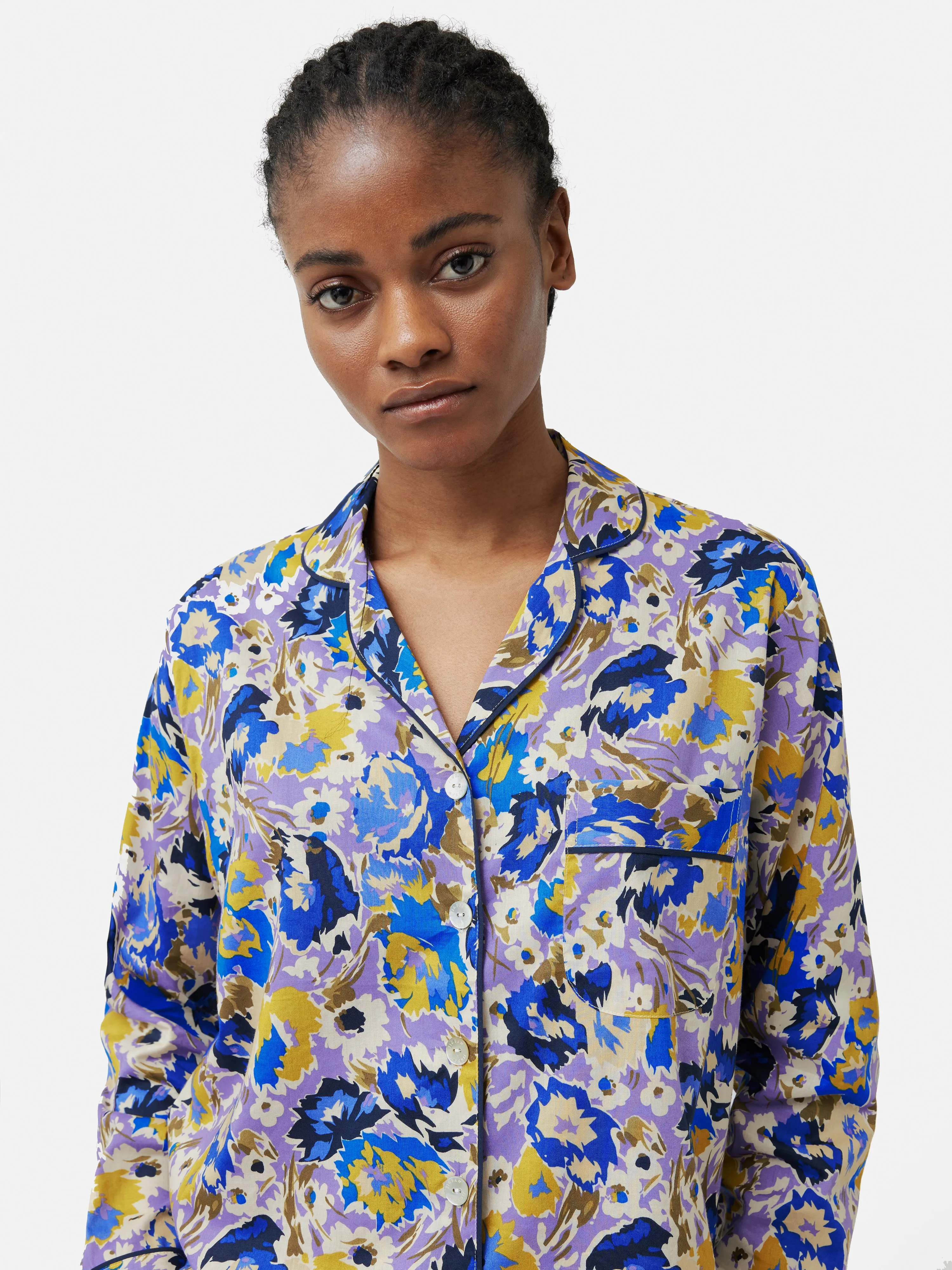 Abstract Meadow Pyjama | Ivory