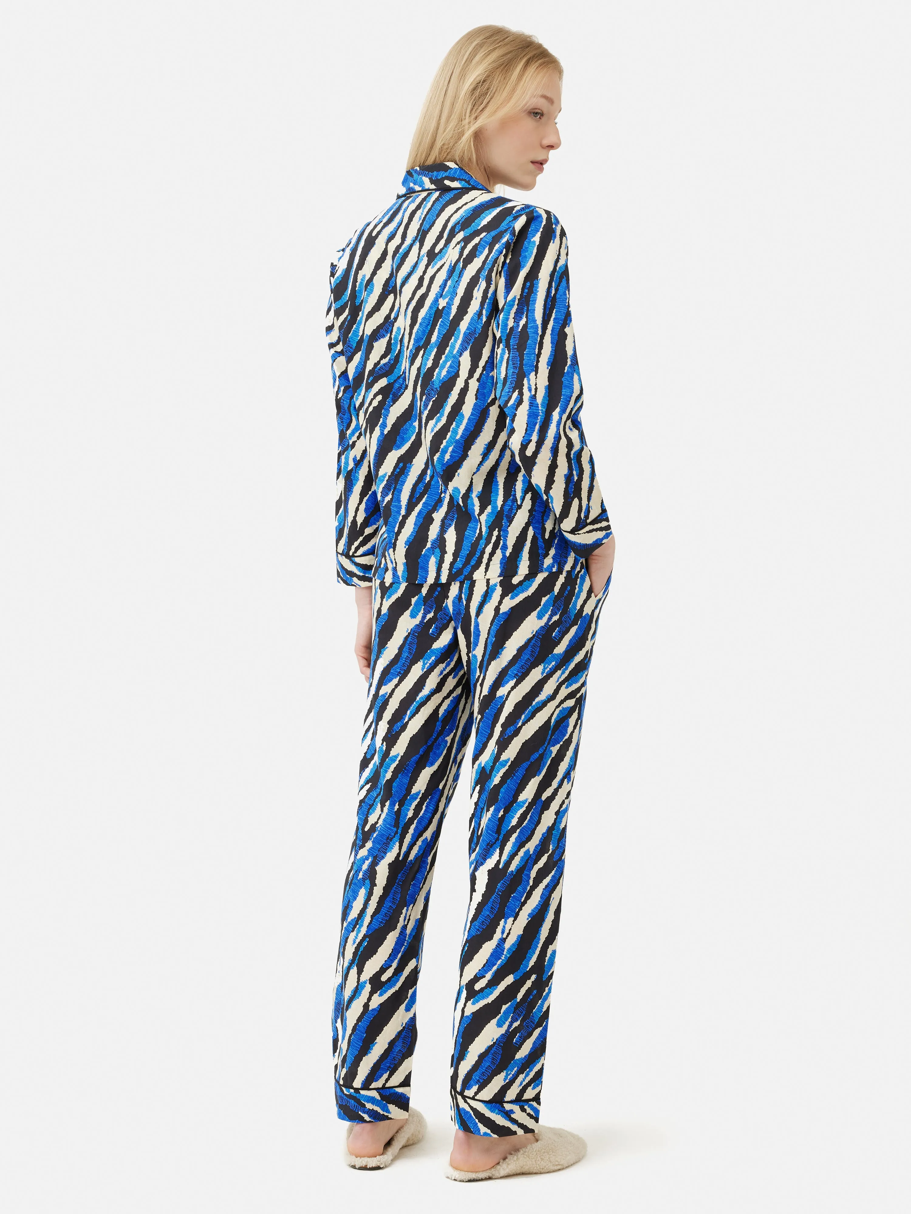 Abstract Zebra Pyjama | Blue