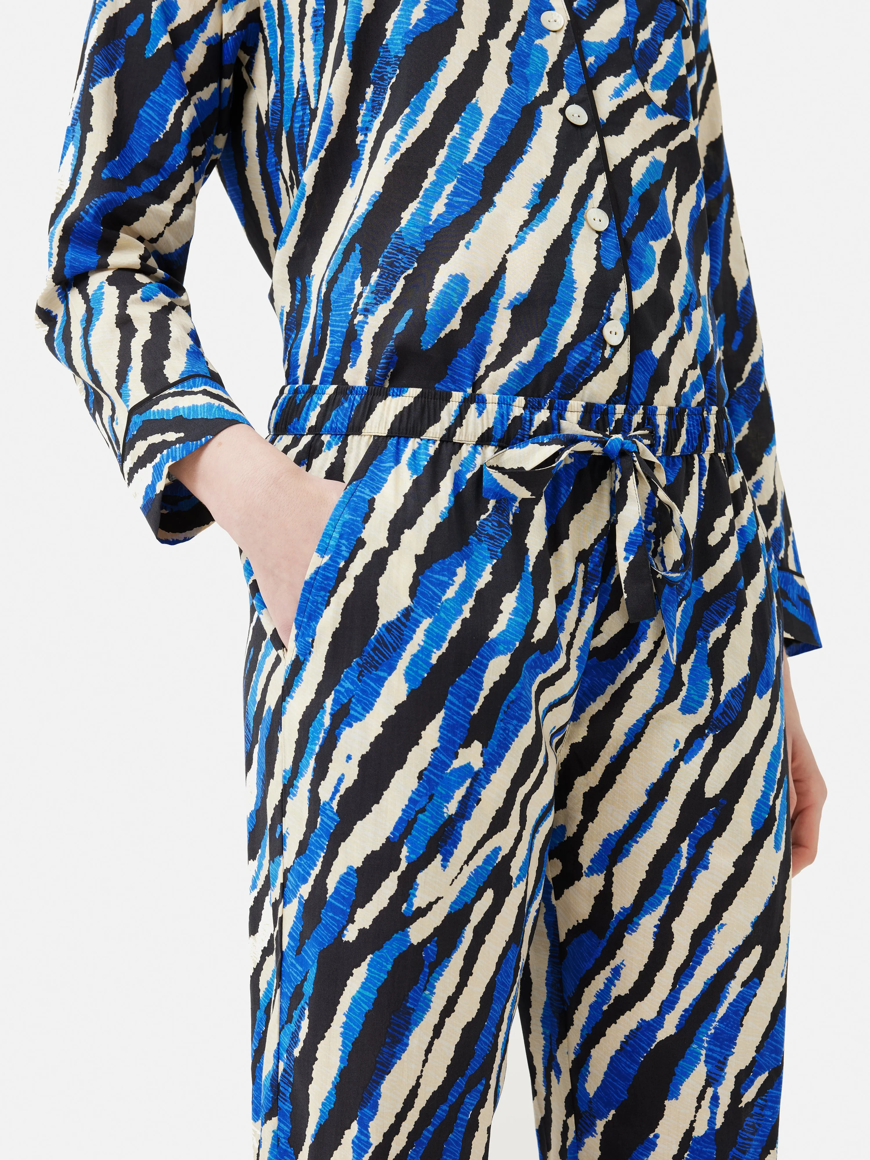 Abstract Zebra Pyjama | Blue