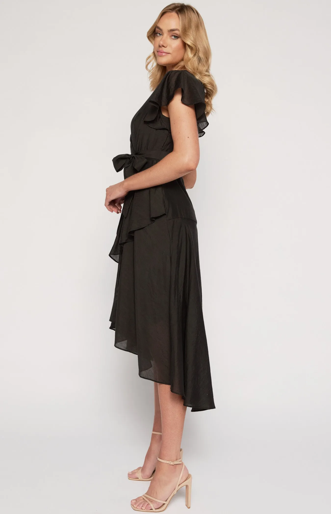 Amara Midi Dress - Black