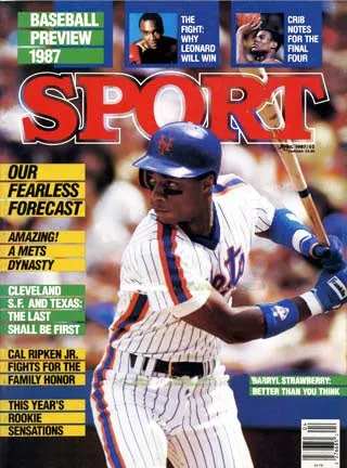 April 1987 Sport Cover (Darryl Strawberry, New York Mets)