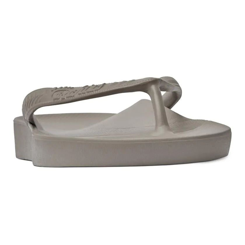 Archies Arch Support Flip Flops in Taupe