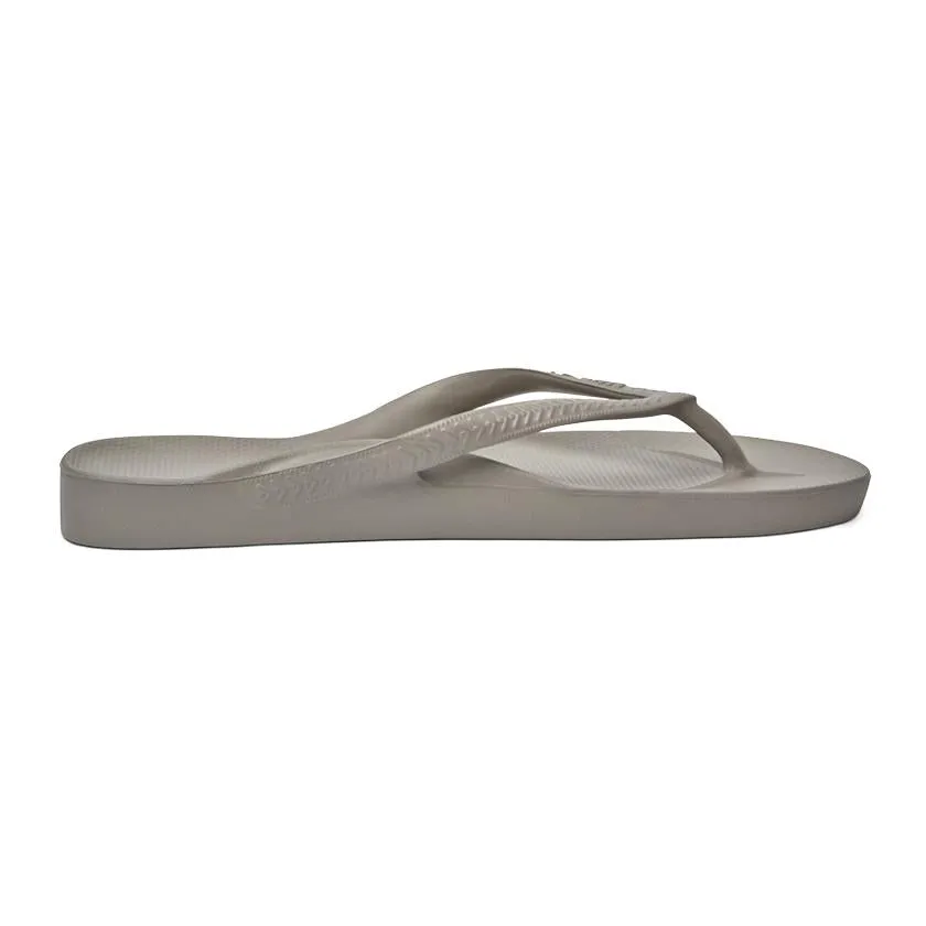 Archies Arch Support Flip Flops in Taupe