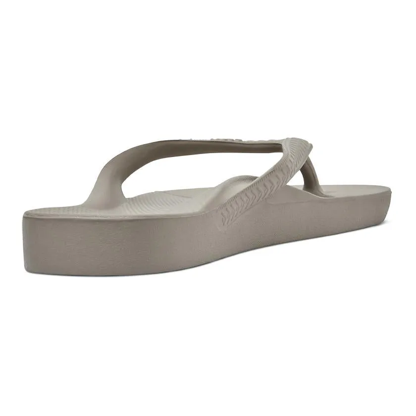 Archies Arch Support Flip Flops in Taupe