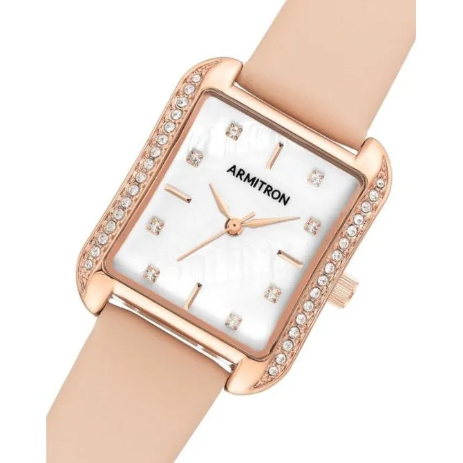 Armitron Smooth Blush Leather Women's Watch - 755725MPRGBH