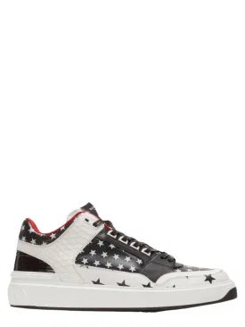 B-Court Mid Top-Calfskin Star Sneakers