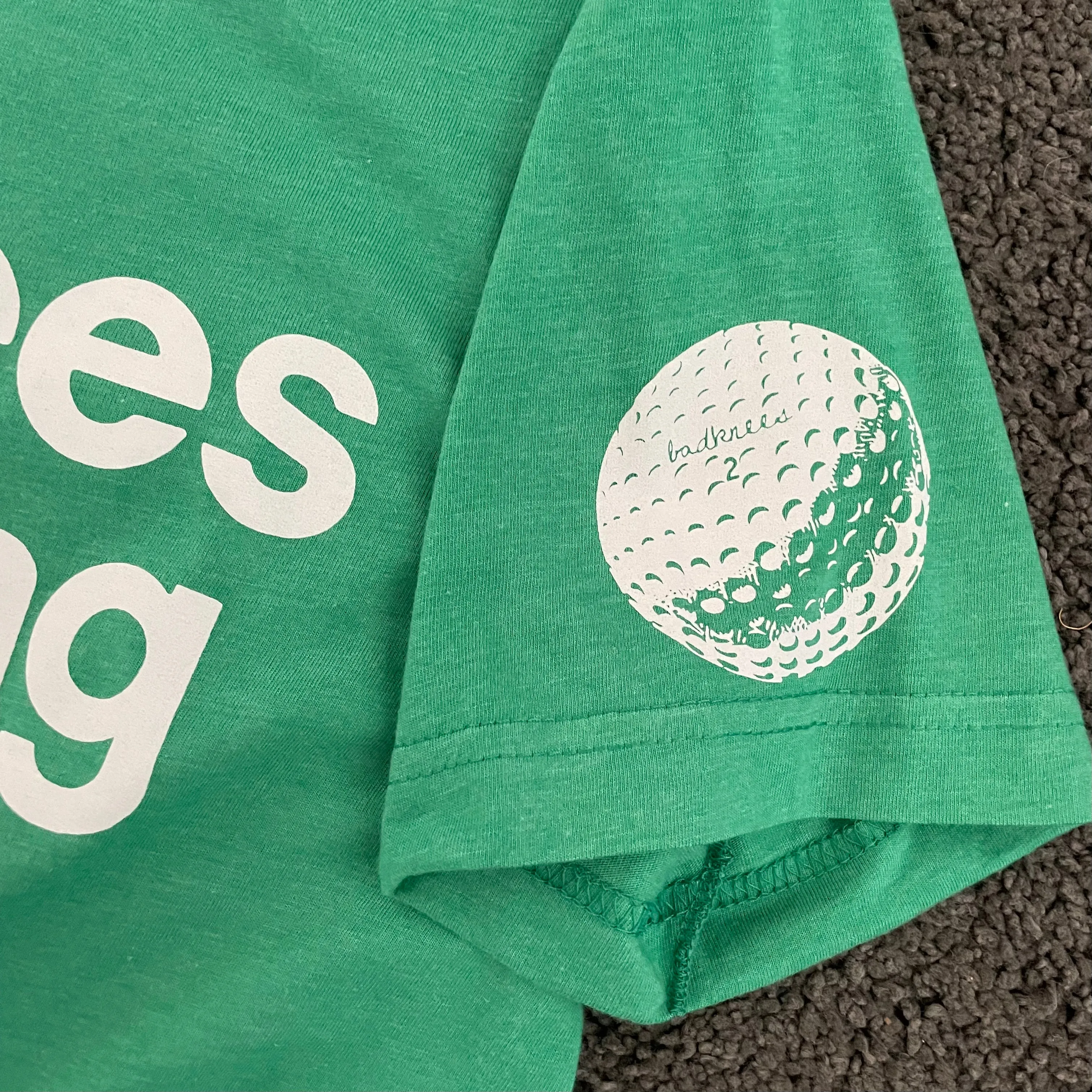 badknees Golfing T-shirt - Fairway Green