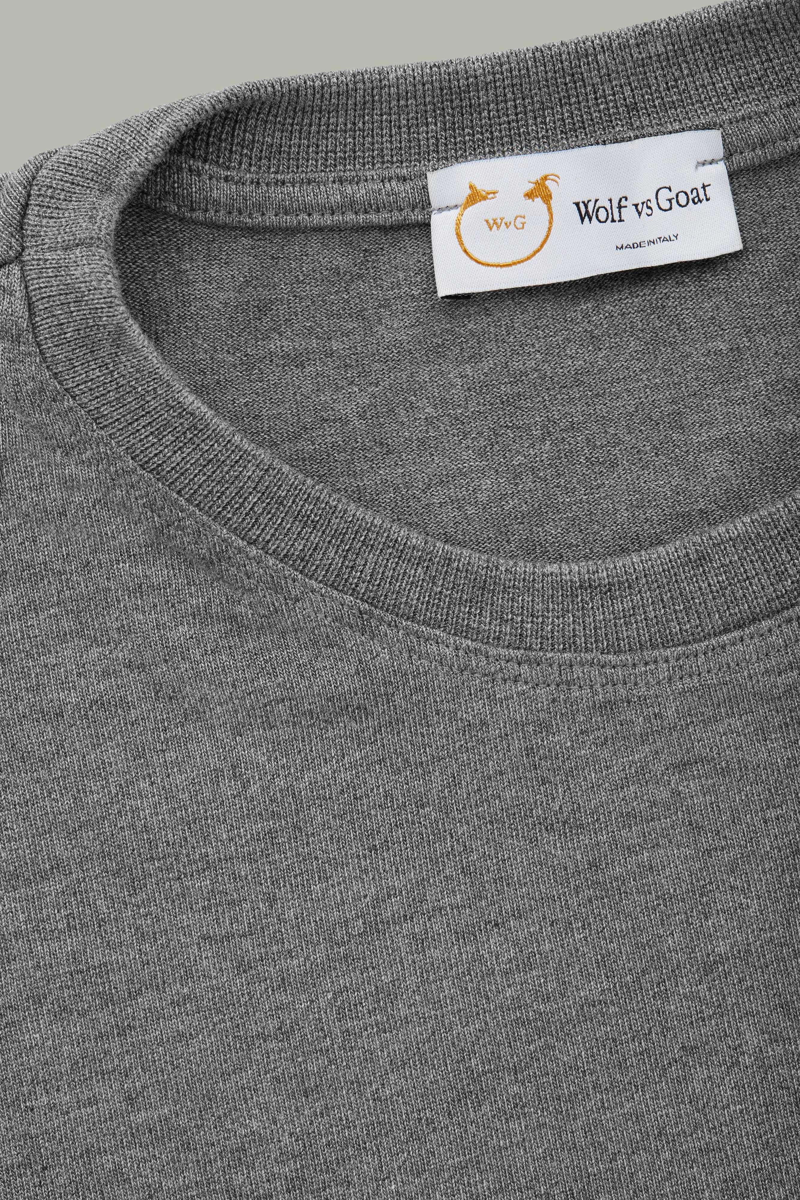 Bamboo Sorona Crew Neck Nero Gray