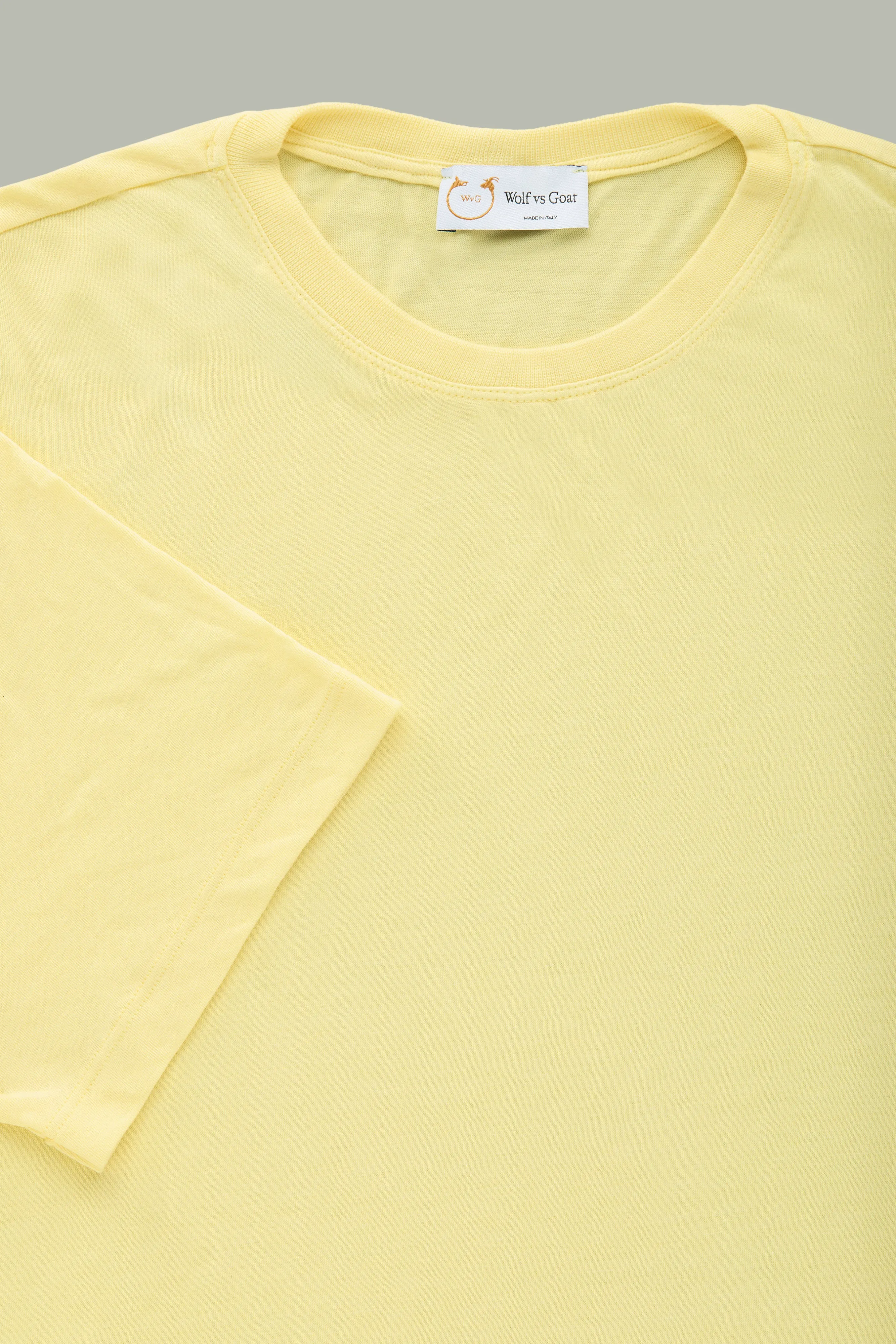 Bamboo Sorona Crew Neck Pastel Yellow