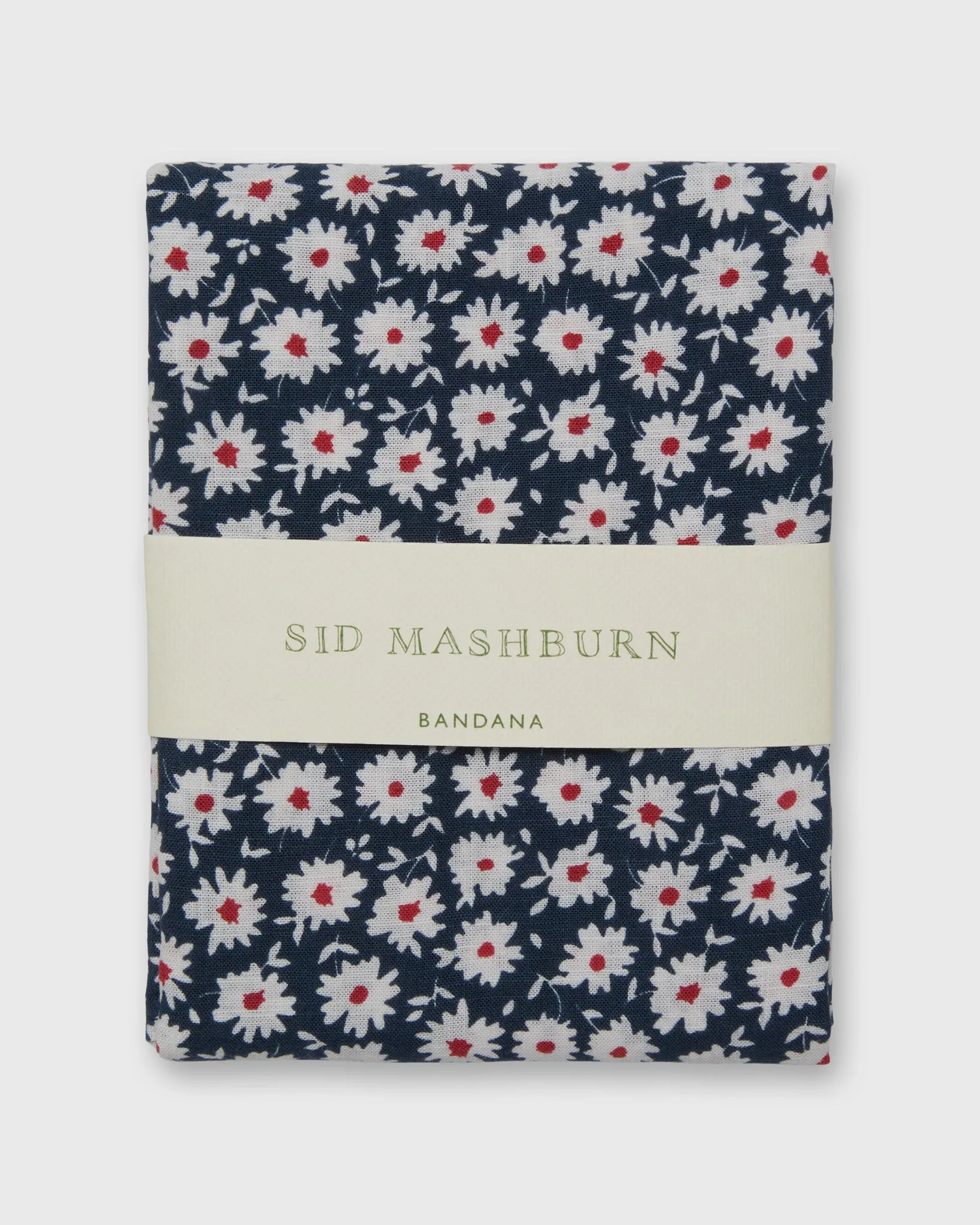 Bandana in Navy/Red Daisy