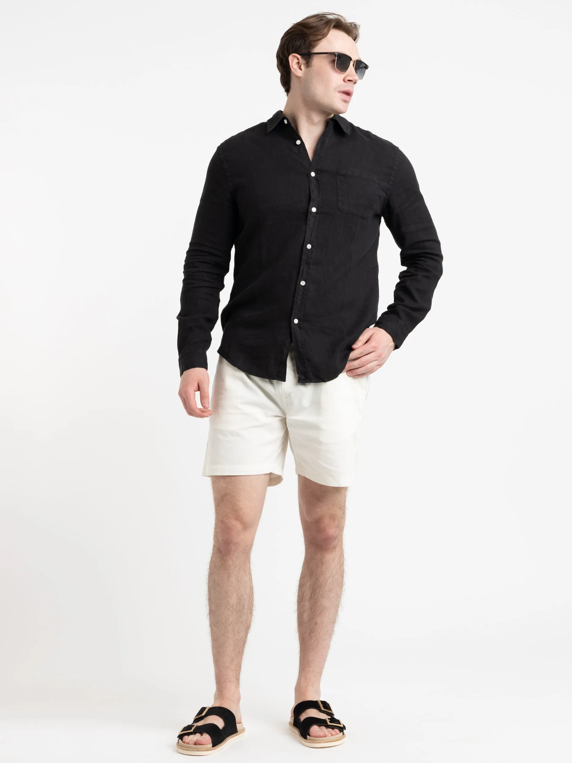 Black Linen Shirt