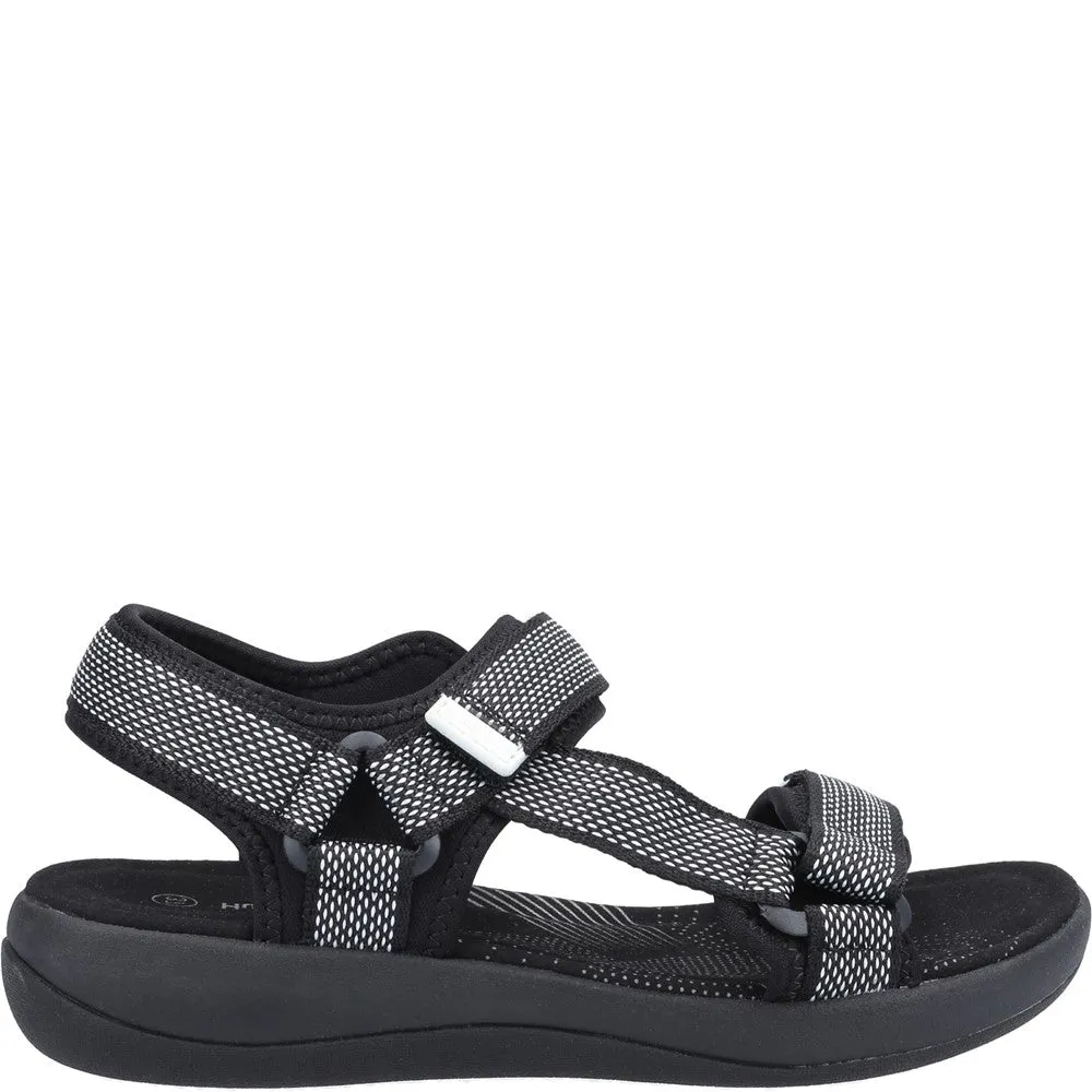 Black Sara Quarter Strap Sandals