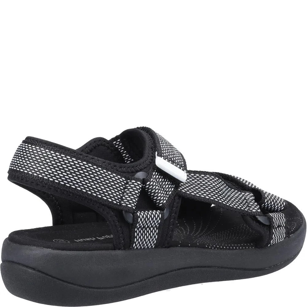 Black Sara Quarter Strap Sandals