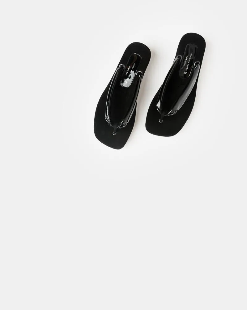 Black Thong Sandal