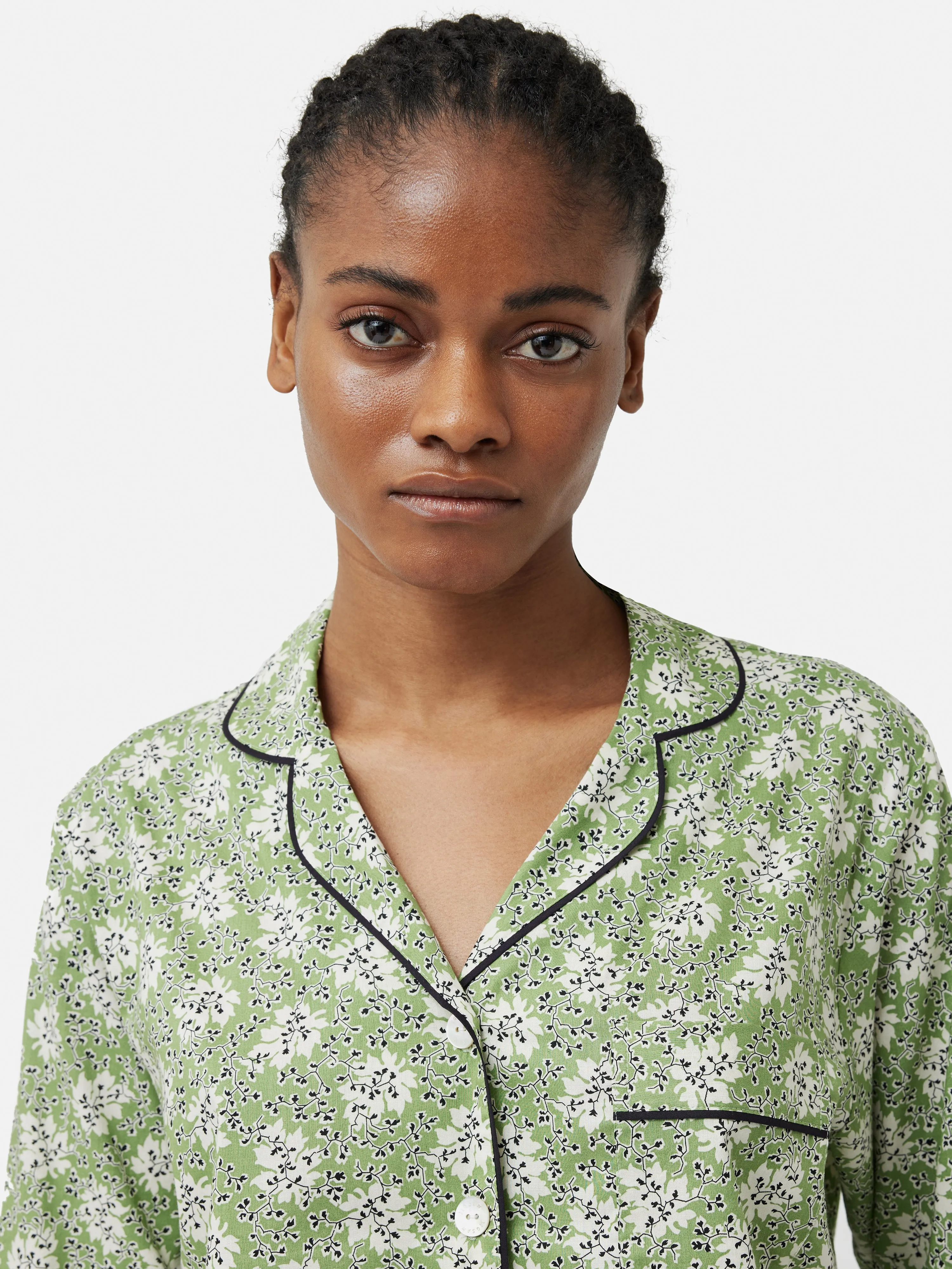 Block Leaf Pyjama | Green