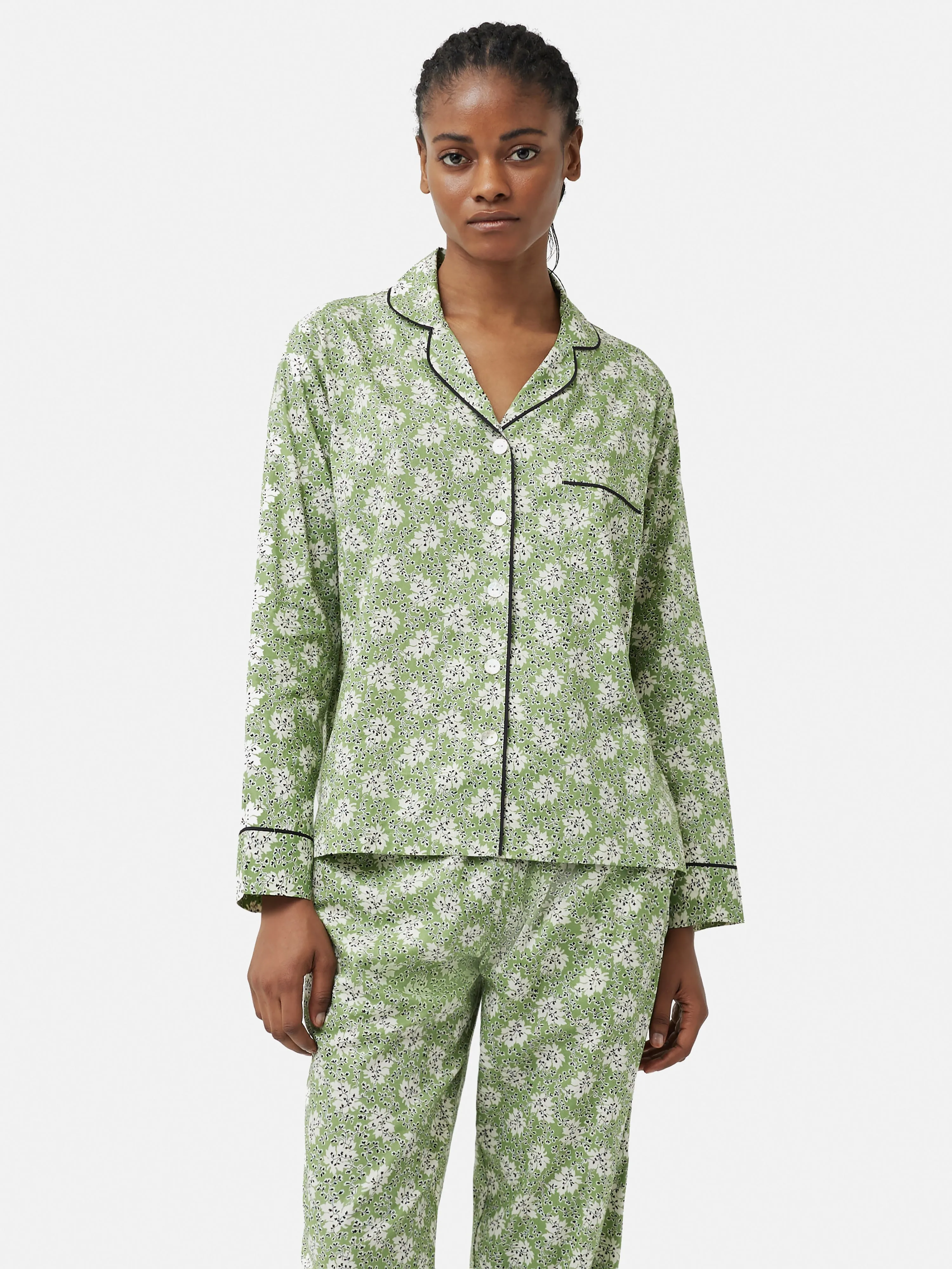 Block Leaf Pyjama | Green