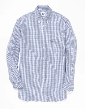 BLUE/WHITE GRID SHIRT - TRIM FIT