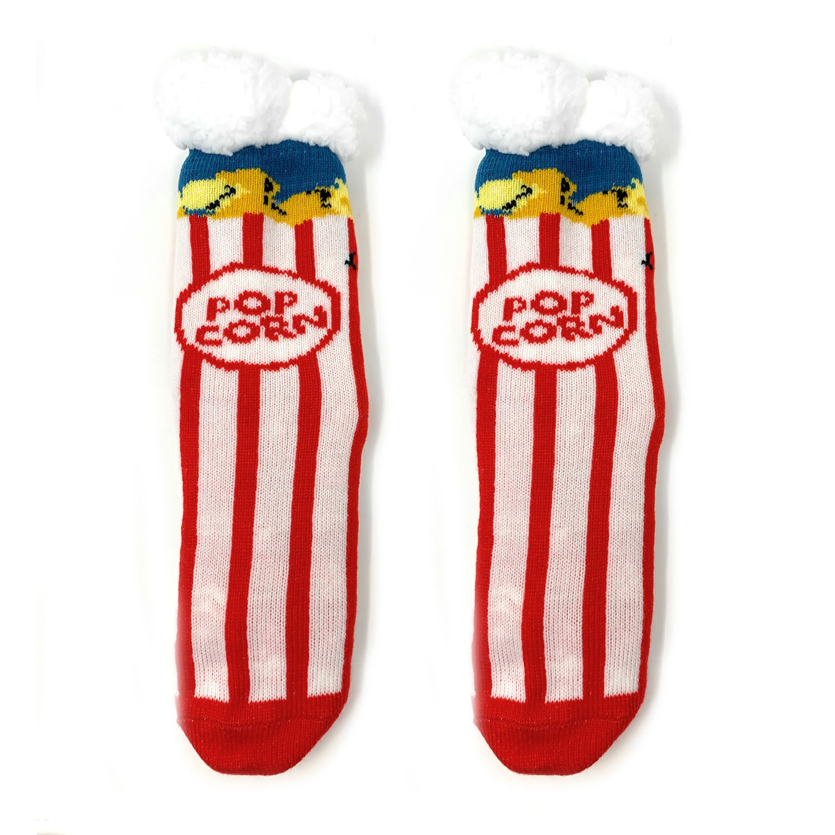 Box o' Popcorn Slipper Socks