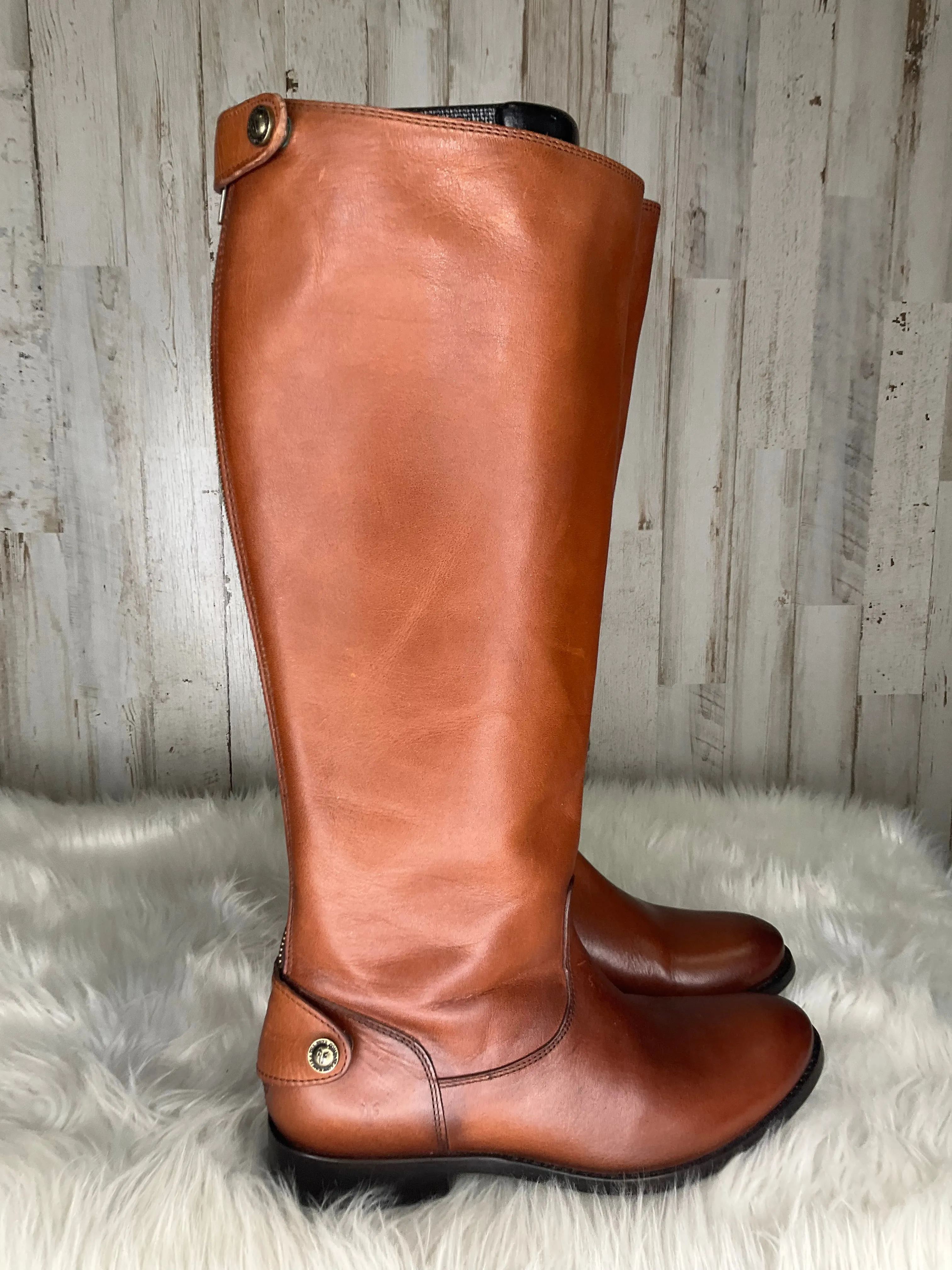 Brown Boots Designer Frye, Size 6