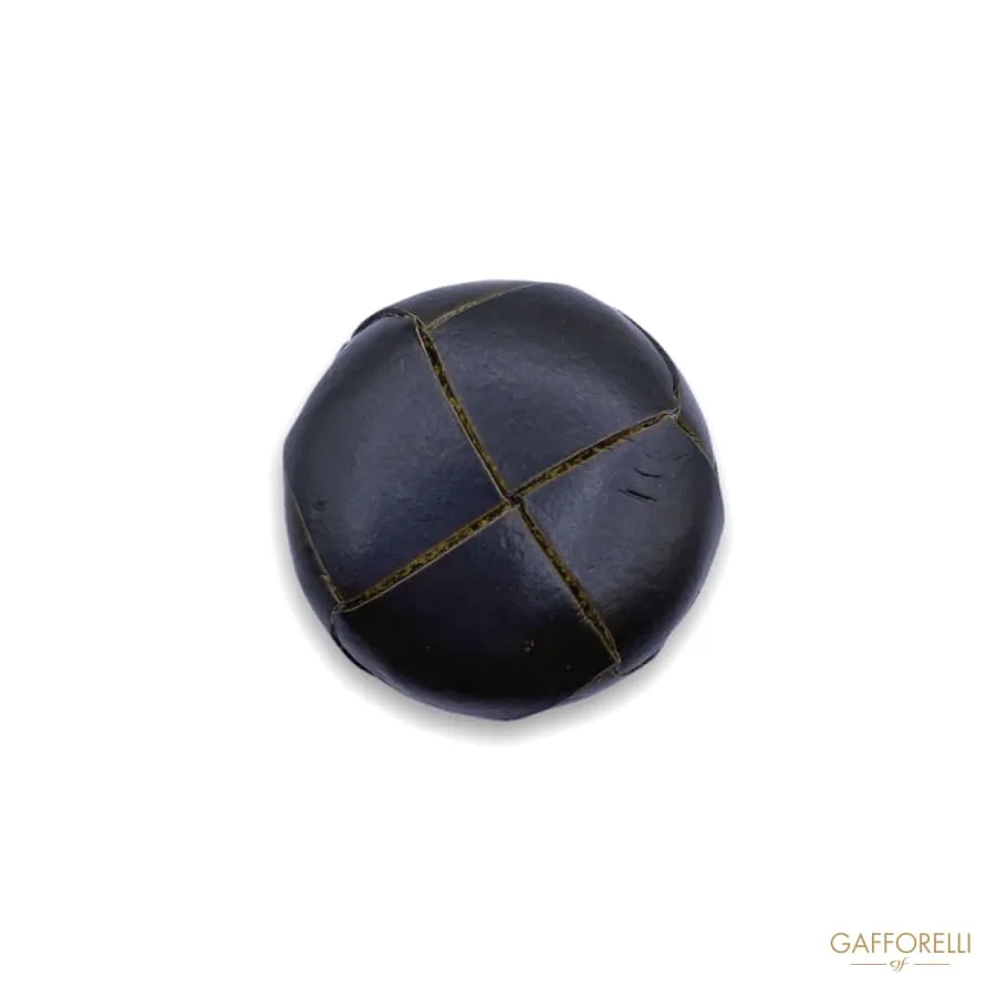 Buttons in Genuine Leather with Metal Base 1150 - Gafforelli Srl