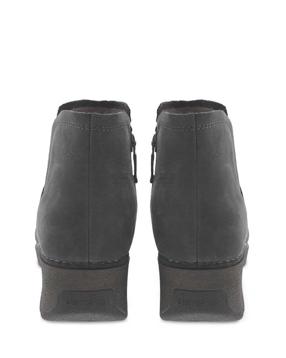 Stylish Grey Nubuck Boots by Caley