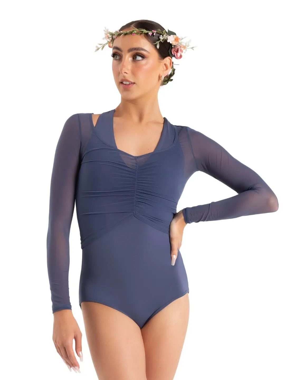 Capezio Meadow Mesh Rouched front top 12094W