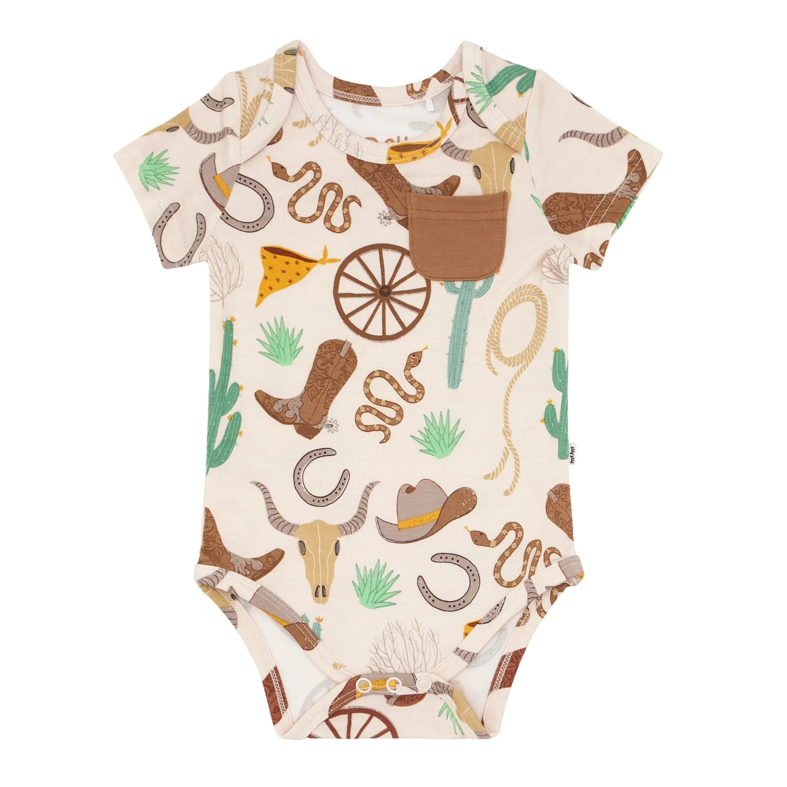 Caramel Ready to Rodeo Pocket Bodysuit