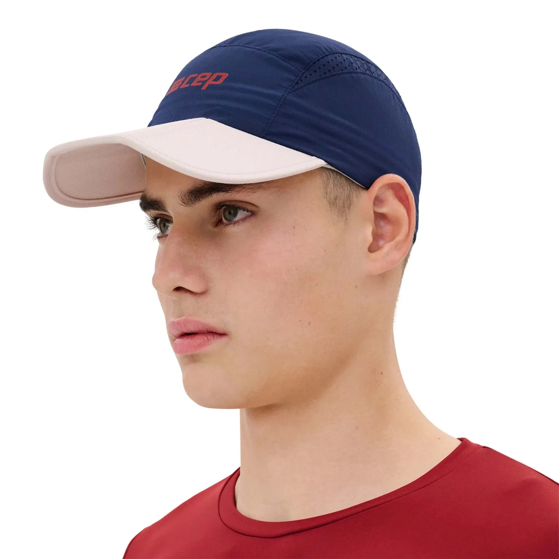 CEP Unisex's Running Cap - Dark Blue/Cream