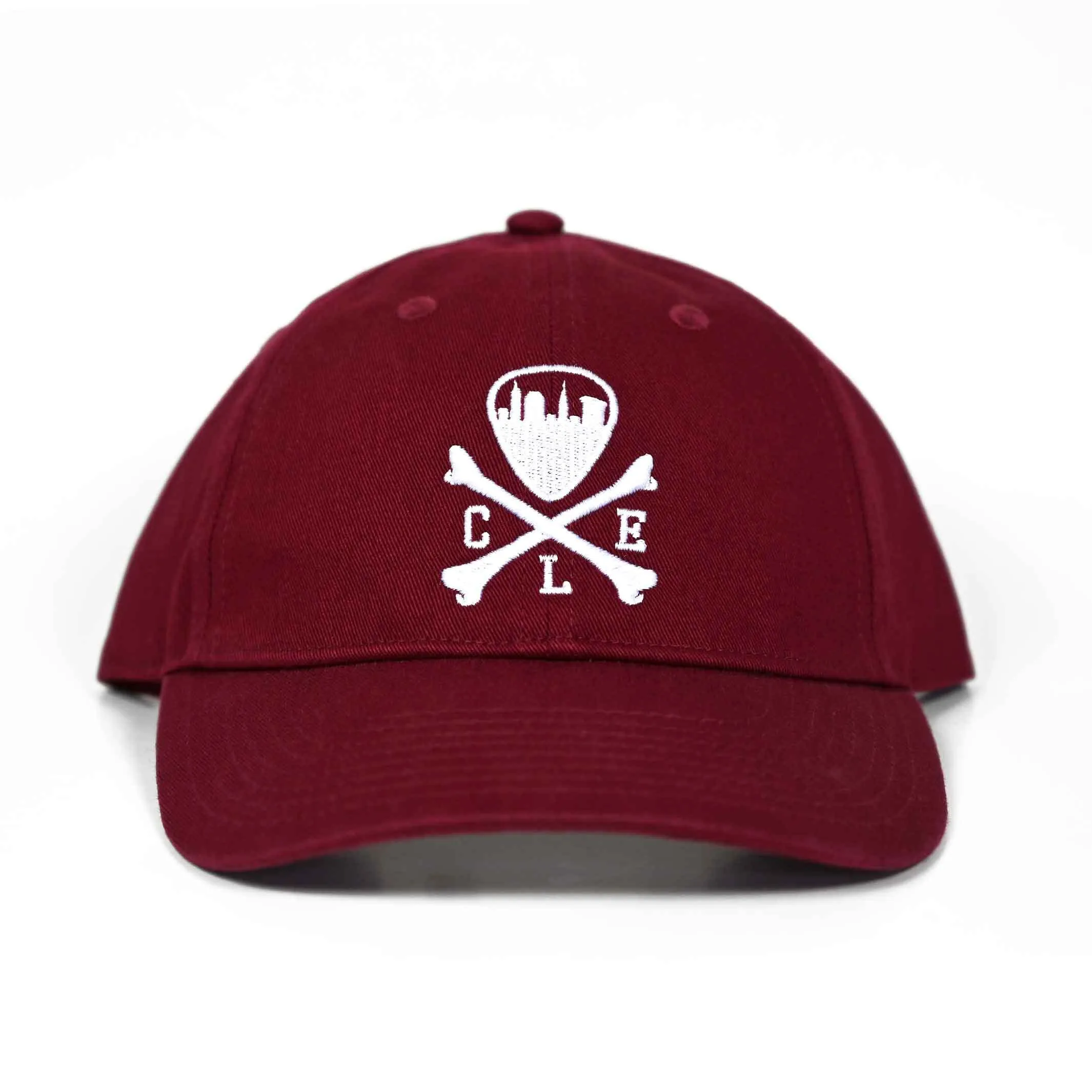 CLE Logo Twill Dad Hat - Maroon