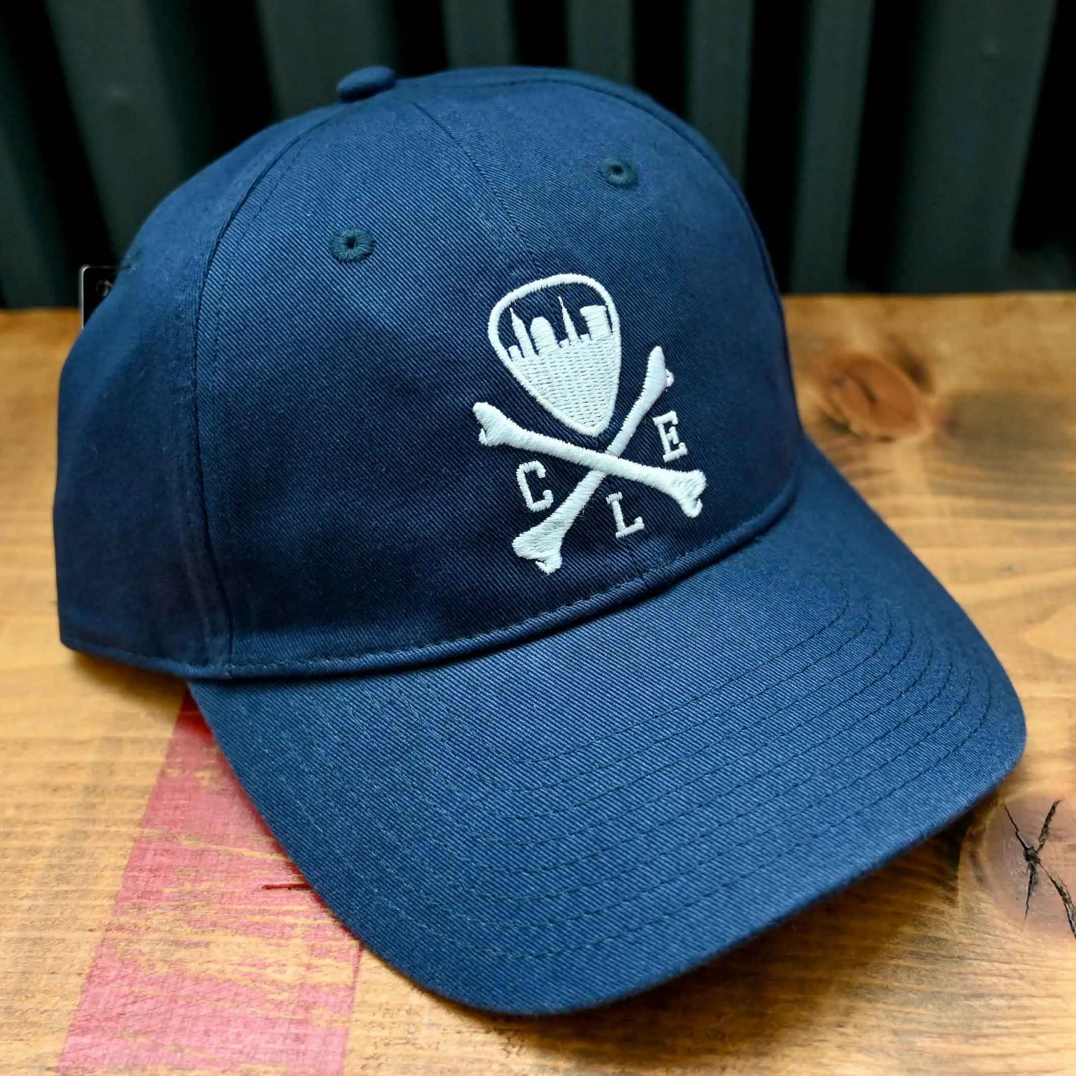 CLE Logo Twill Dad Hat - Navy