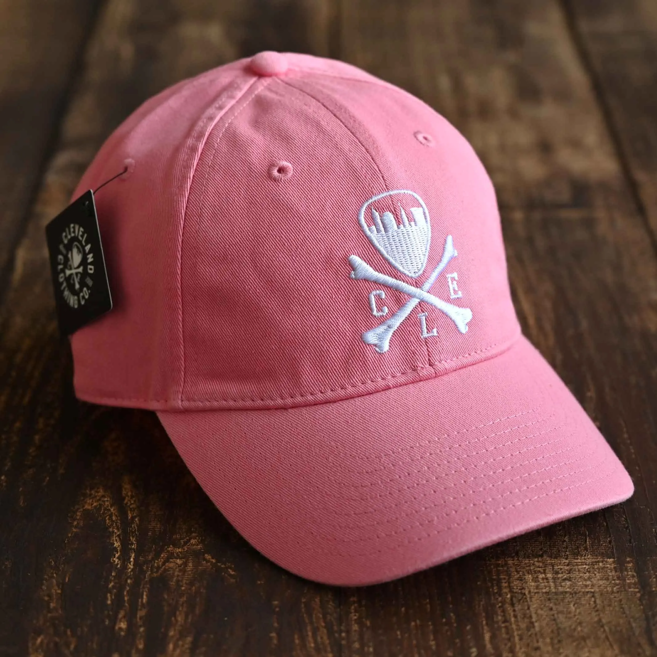 CLE Logo Twill Dad Hat - Pink