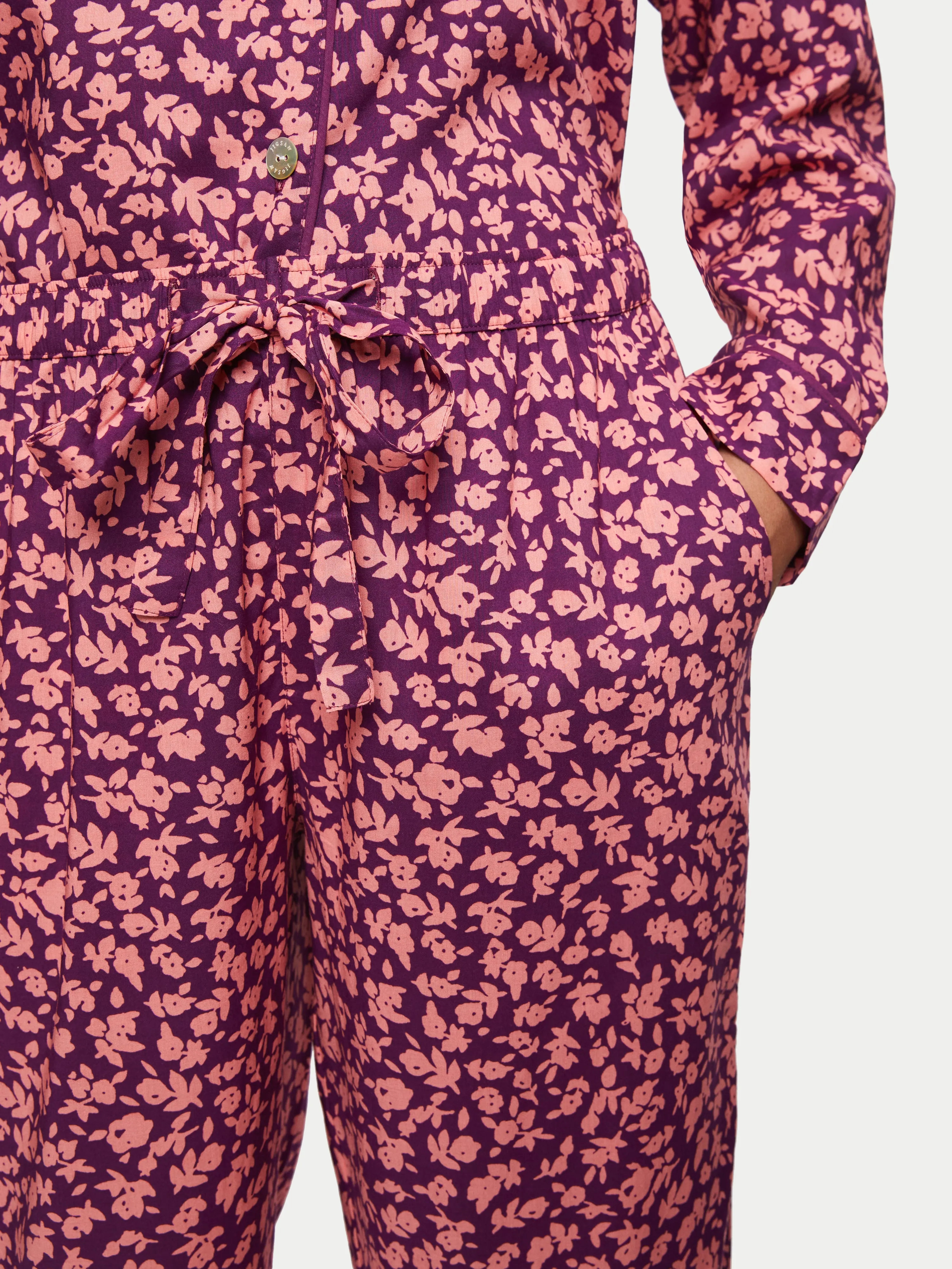 Cottage Ditsy Pyjama | Aubergine