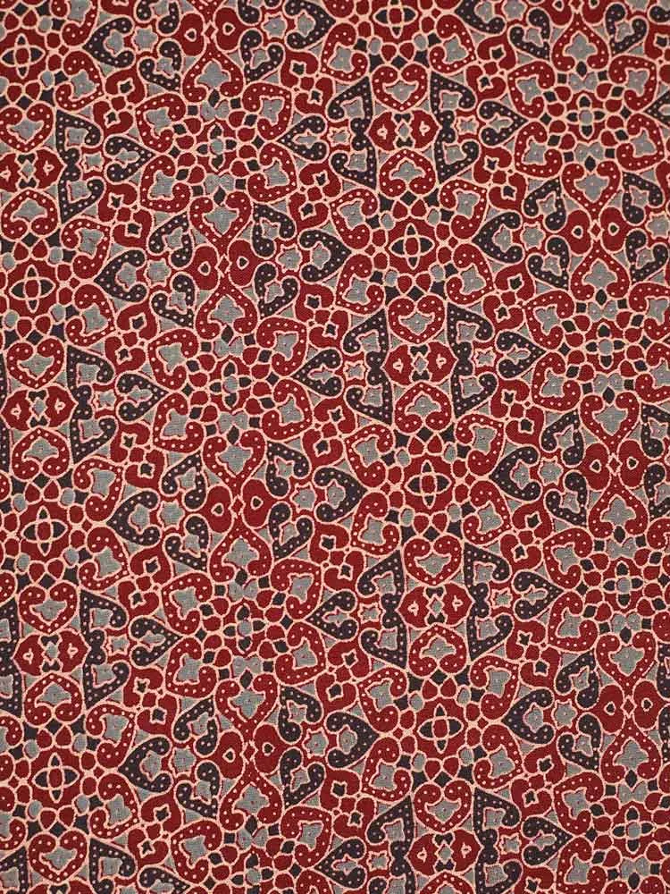 Cotton Running Material - Ajrakh Printed Work