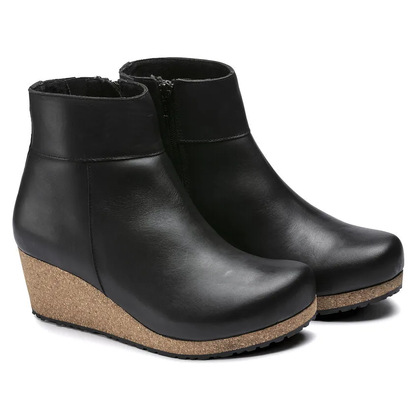 Ebba Wedge Ankle Boot in Black