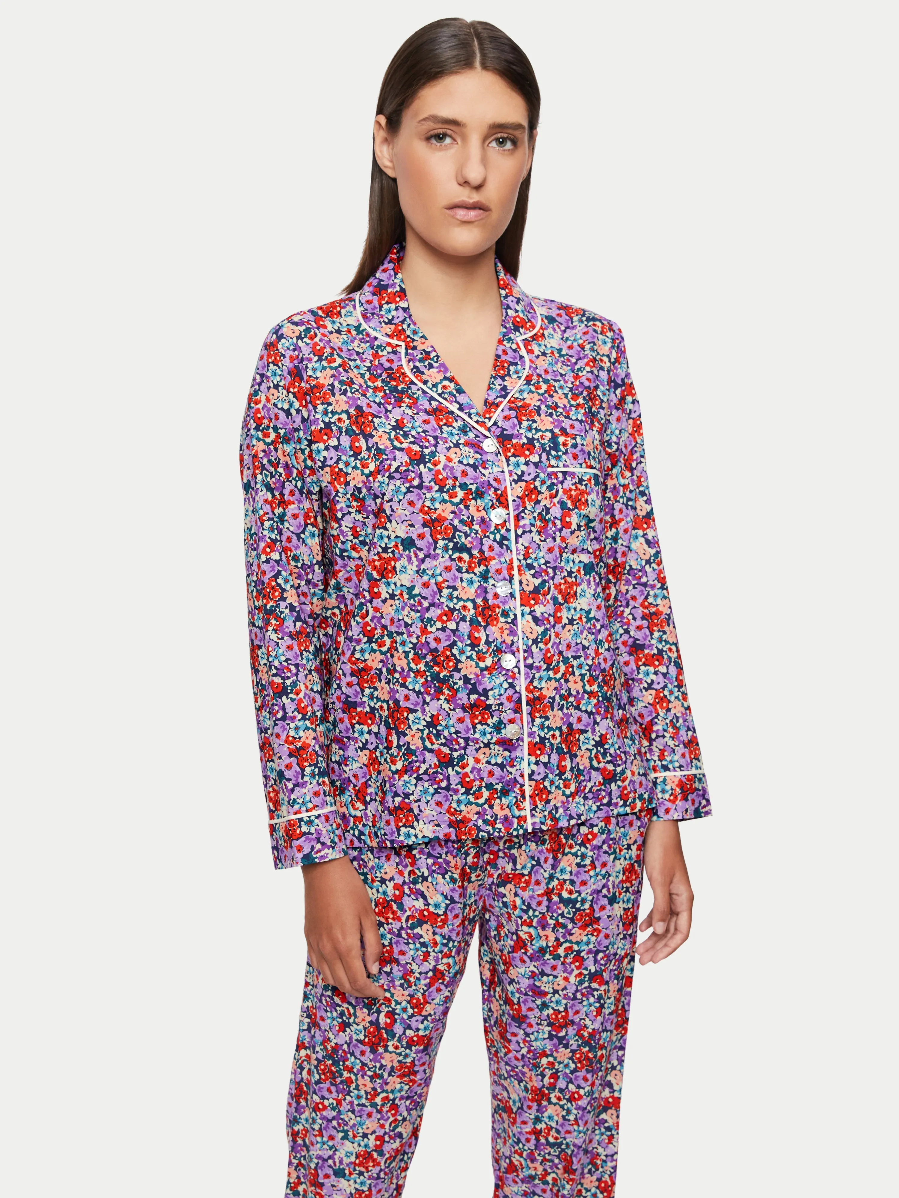 Freesia Ditsy Pyjama | Purple