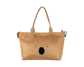 Fuji Diaper Bag | Koala | Nutmeg Leather