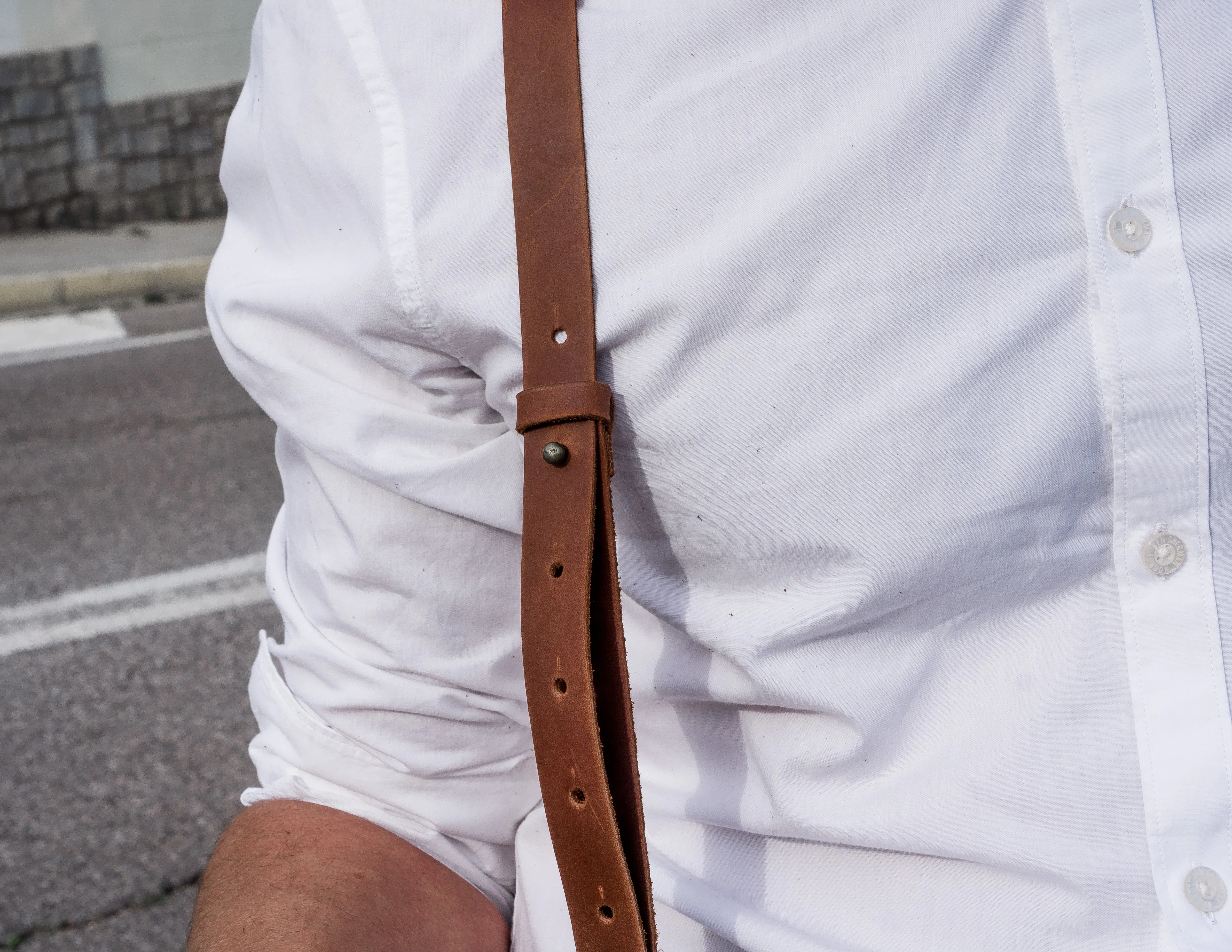 Gentleman Leather Suspenders | Groomsmen Gift