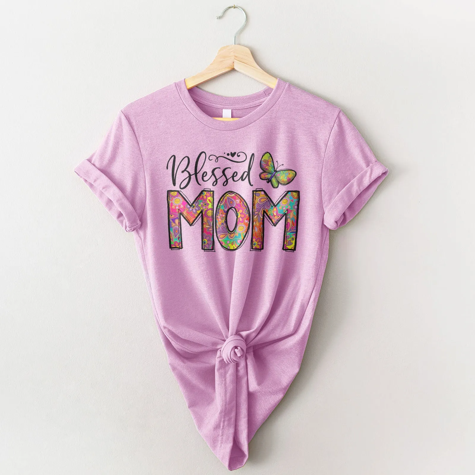 Groovy Blessed Mom Tee