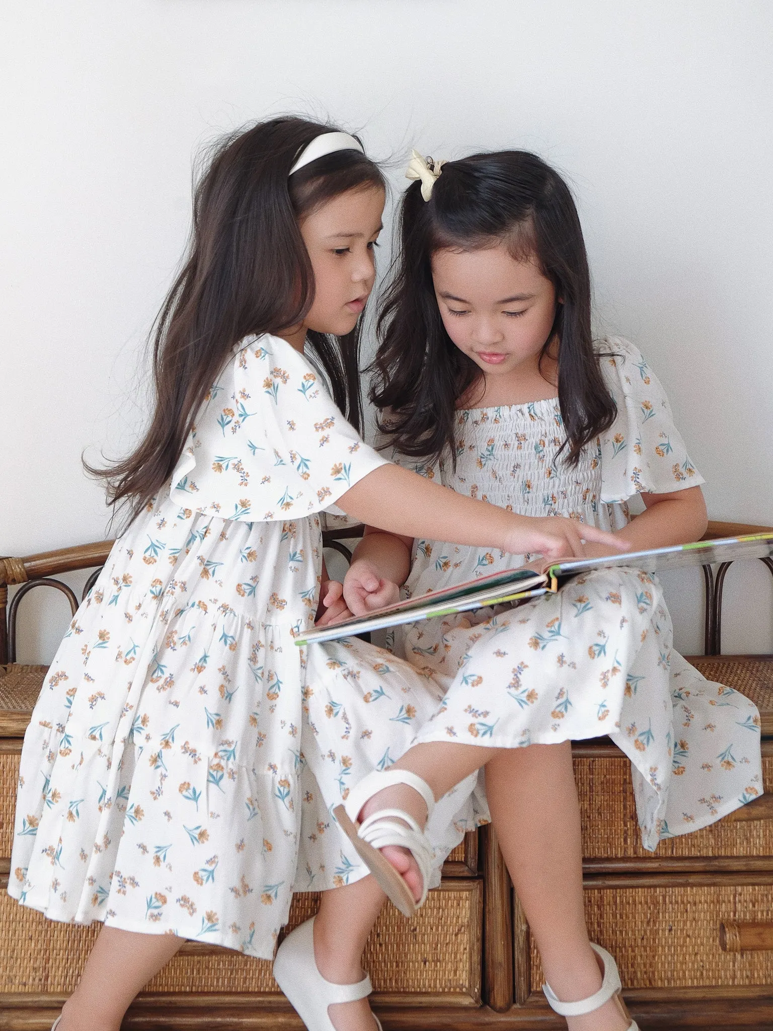 Isabelle dress - white floral (kids)