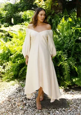 Isabelle Silk Dress - Ivory