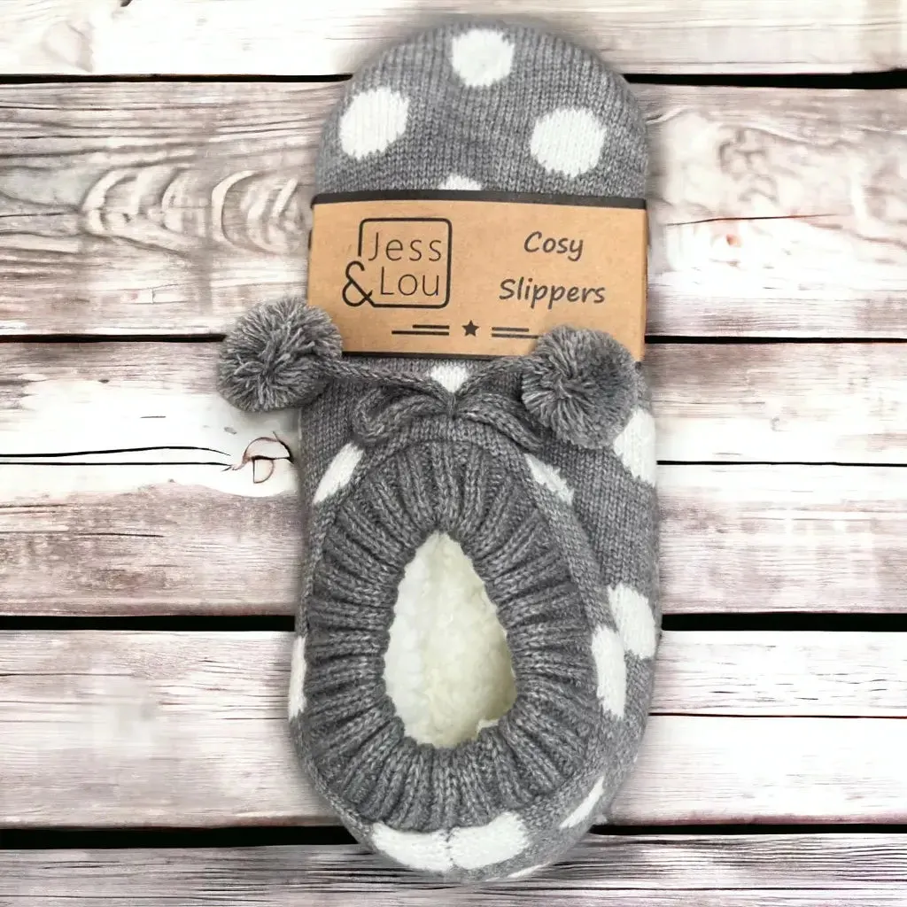 Jess & Lou - Splendid Spots Super Cosy Slippers