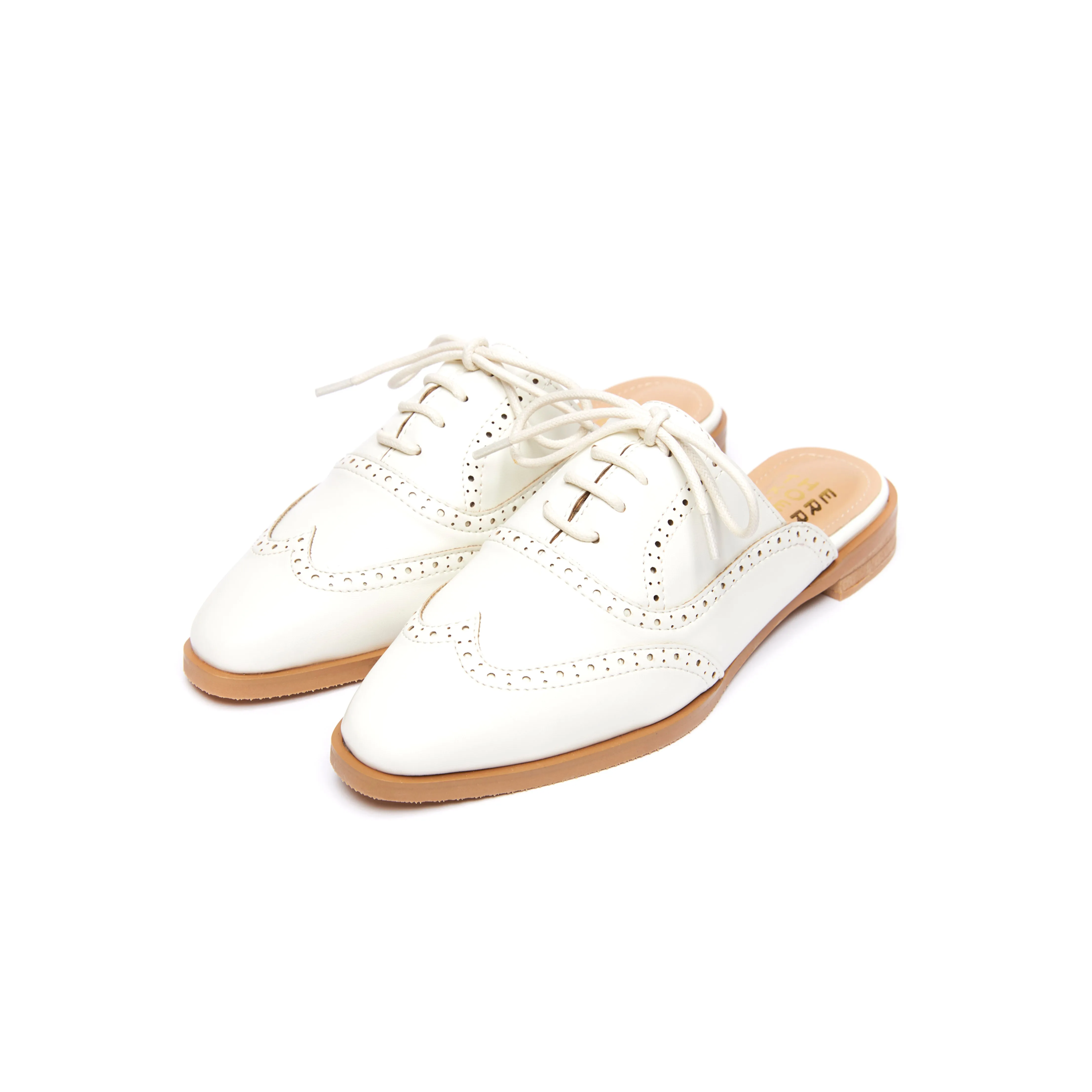 Kenya Wingtip Slippers - Beige ( BEI )