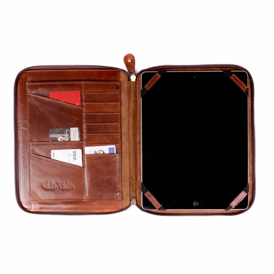 Leather iPad Case Organiser