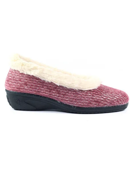 Lunar Ladies Slippers Marlene KLA 172 burgundy