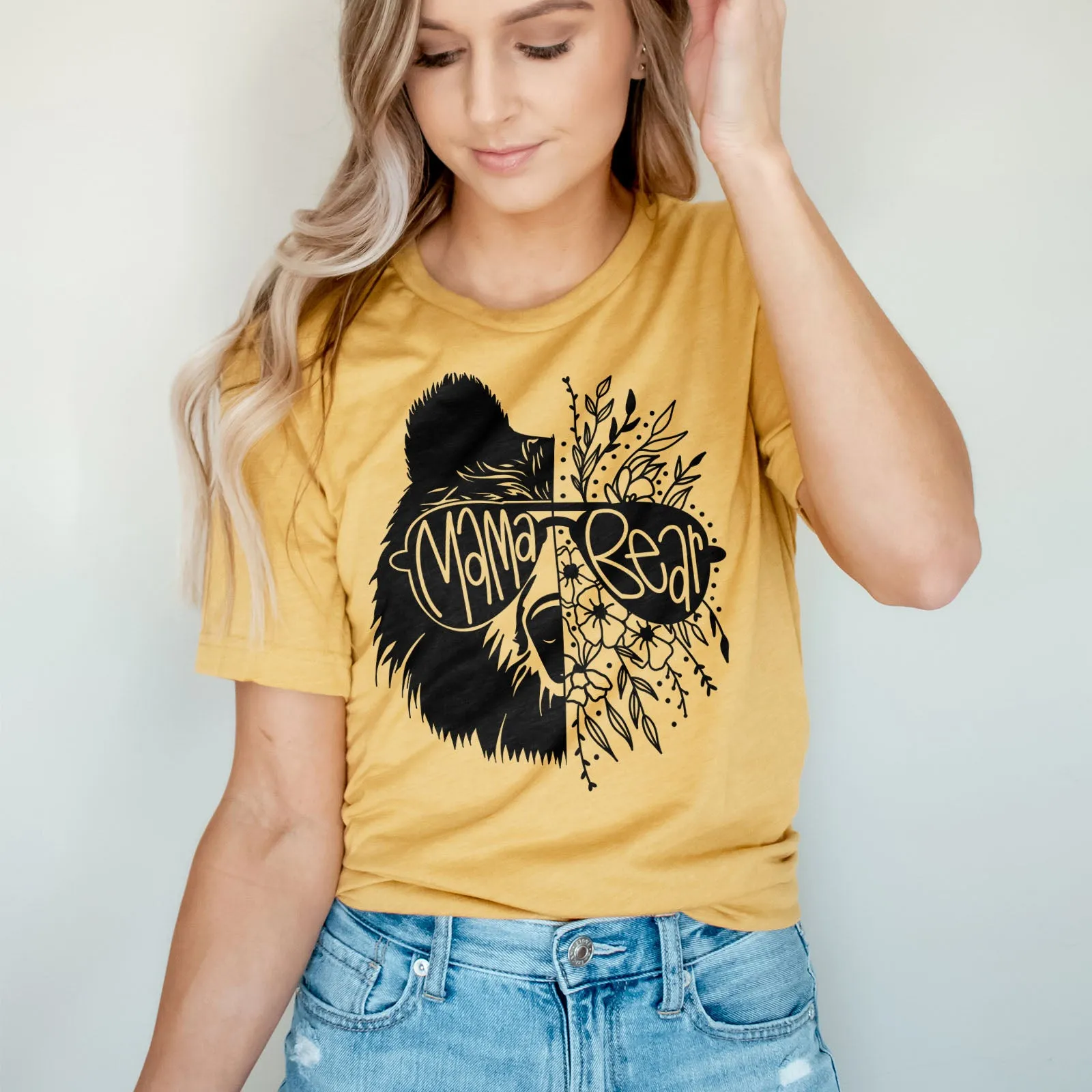 Mama Bear and Flowers Tee